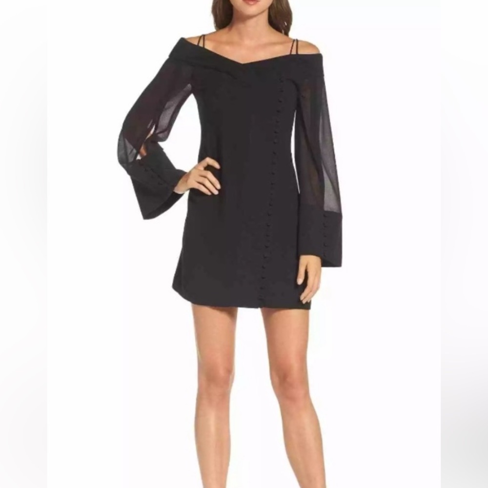 C/MEO collective cold shoulder dress